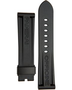 Caoutchouc Black 24/22 STD Strap