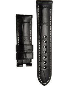 Alligator Semimat Black 24/22 STD Strap