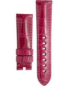 Alligator Shiny Dark Pink Strap