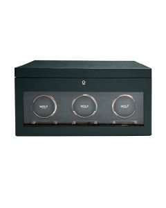 British Racing Triple Watch Winder with Storage